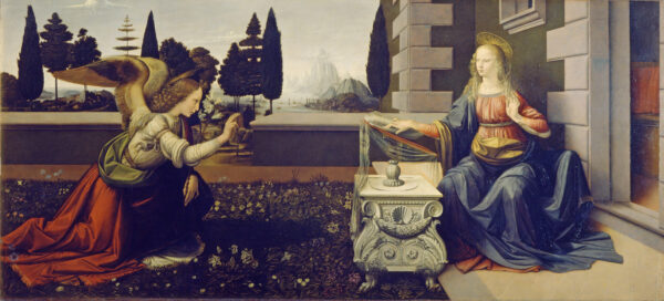 The Annunciation by Leonardo DaVinci c 1472–1476