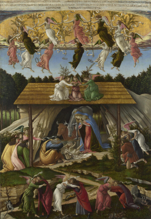 The Mystical Nativity by Sandro Botticelli 1500