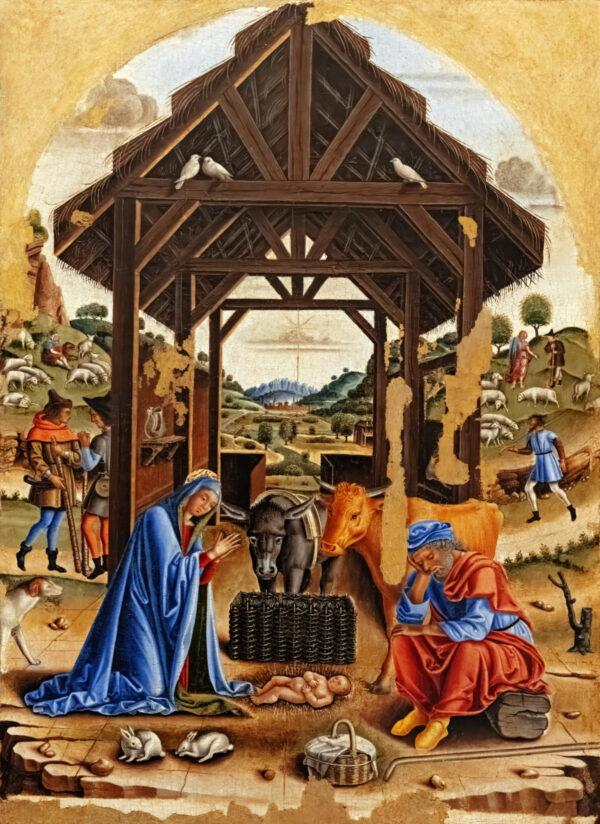The Nativity by Leonardo Boldrini (attr) c1490